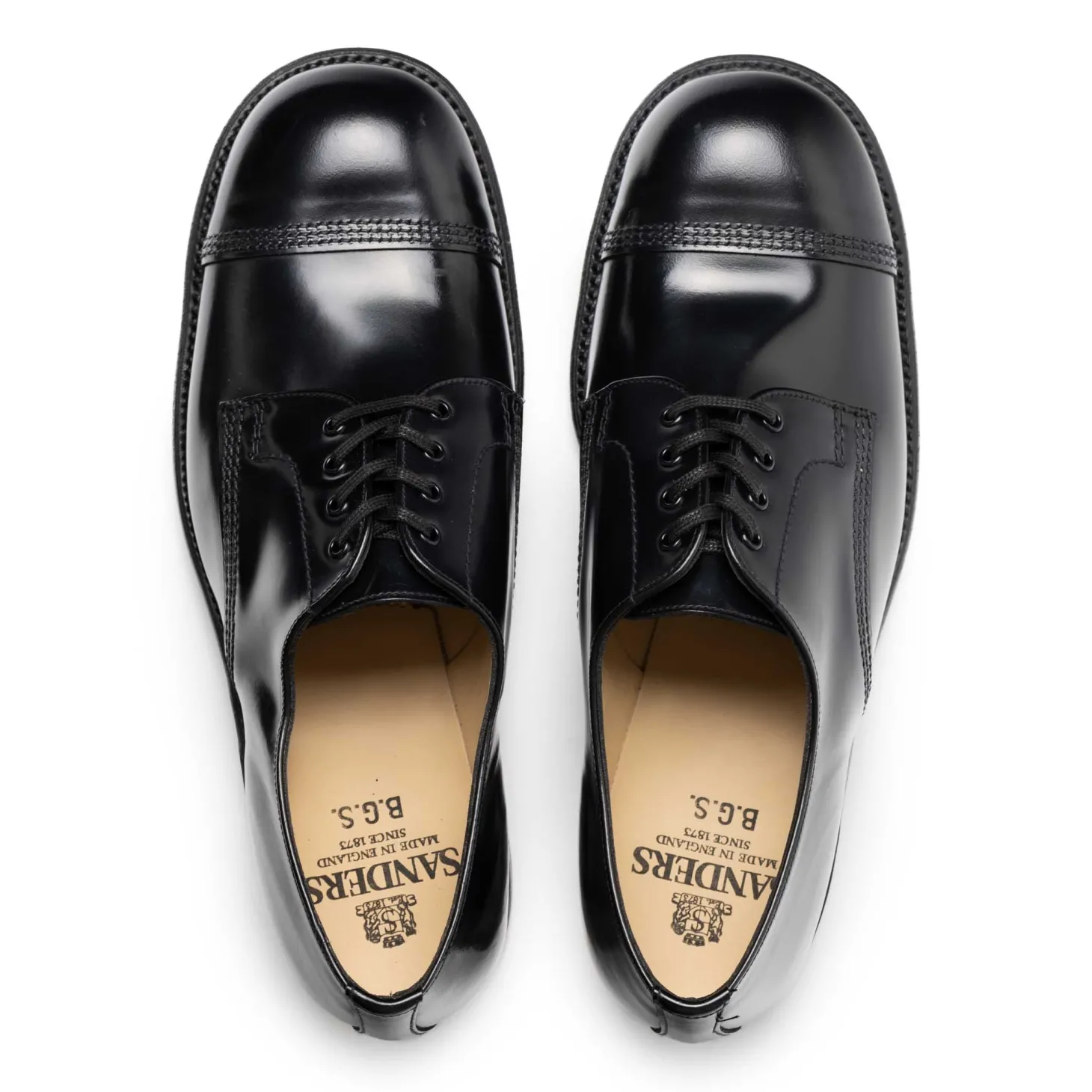 Sanders Japan BGS Derby Shoe Black 2545B