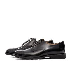 Sanders Japan Picusa Gibson Toe Cap Shoe Black 1128B