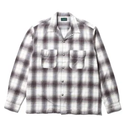 Stevenson Overall Highroller Shirt White x Brown