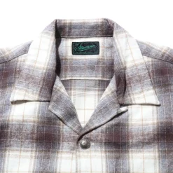 Stevenson Overall Highroller Shirt White x Brown