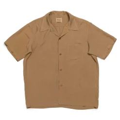 Style Eyes by Toyo Enterprise Plain Bowling S/S Shirt Brown
