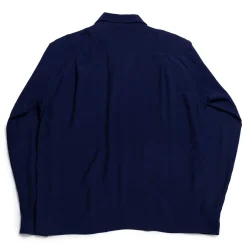 Style Eyes by Toyo Enterprise Plain Rayon Bowling Shirt Navy