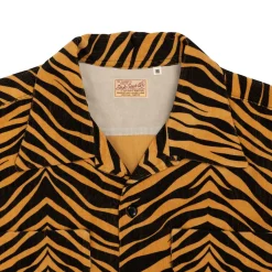 Style Eyes Zebra Corduroy Shirt Light Brown