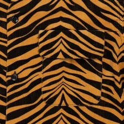 Style Eyes Zebra Corduroy Shirt Light Brown