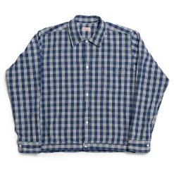 Sun Surf by Union Supply Palaka Check Shirt Navy (One Wash)