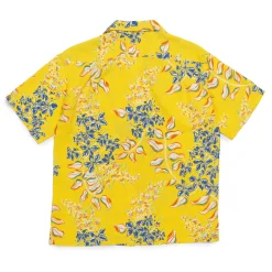 Sun Surf Ginger Lily Hawaiian Shirt Yellow
