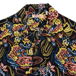 Sun Surf Guardian Spirit Hawaiian Shirt Black