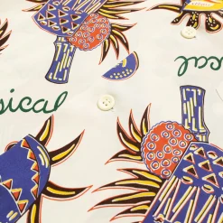 Sun Surf Hawaii Musical Hawaiian Shirt White