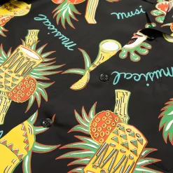 Sun Surf Hawaii Musical Hawaiian Shirt Black