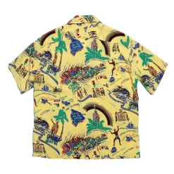 Sun Surf History Of The Islands Hawaiian Shirt Yellow