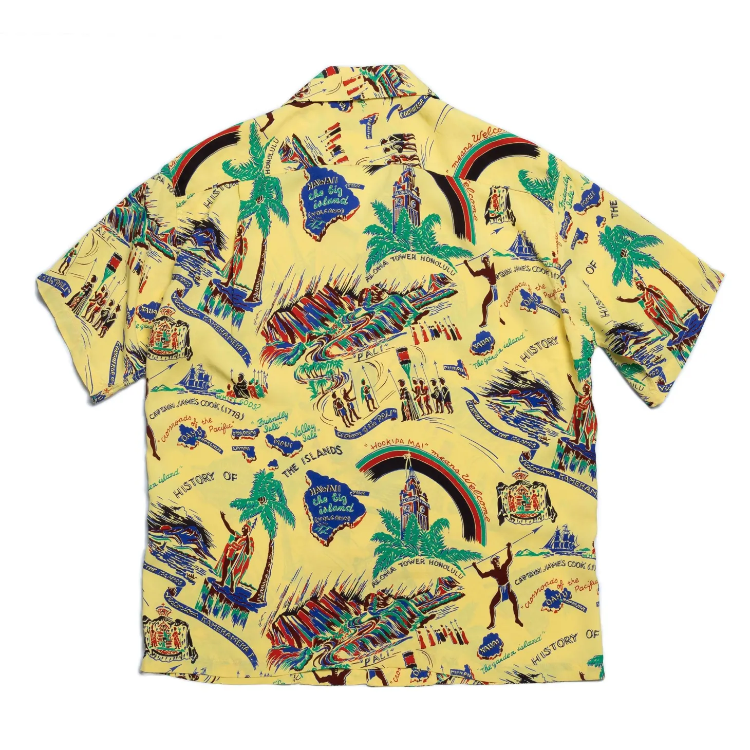 Sun Surf History Of The Islands Hawaiian Shirt Yellow