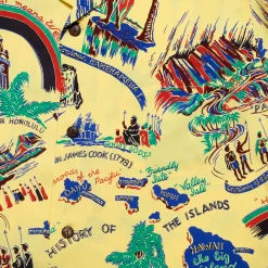 Sun Surf History Of The Islands Hawaiian Shirt Yellow
