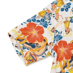 Sun Surf Lovely Hula Hands Hawaiian Shirt Off White