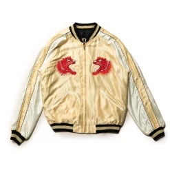 Tailor Toyo Sukajan Red Tiger x Gold Dragon Jacket