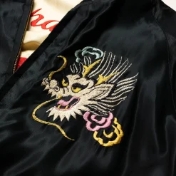 Tailor Toyo Sukajan Red Tiger x Gold Dragon Jacket