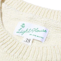 The Real McCoy's Cotton Crewneck Sweater Ecru