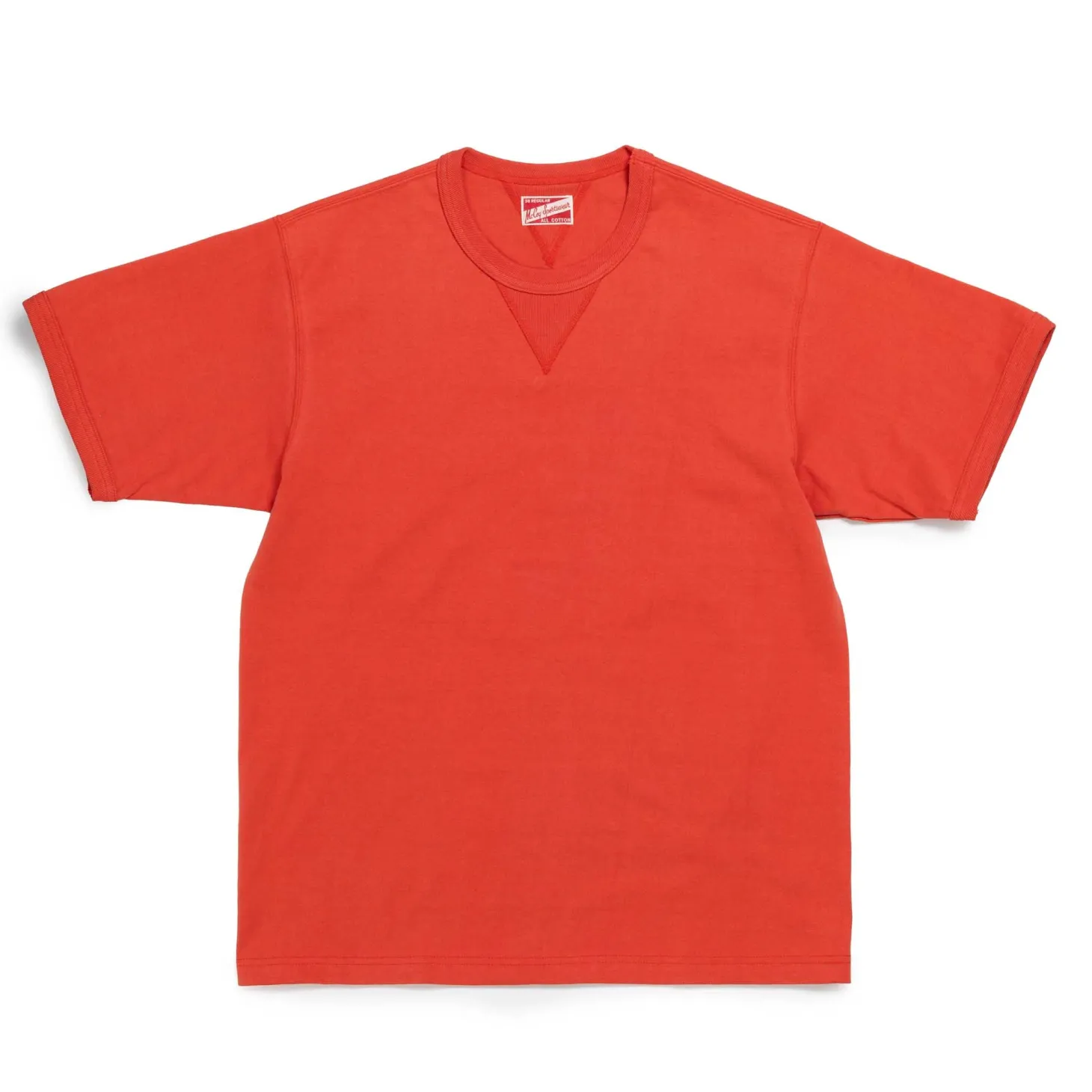 The Real McCoy's Gusset Tee Scarlet