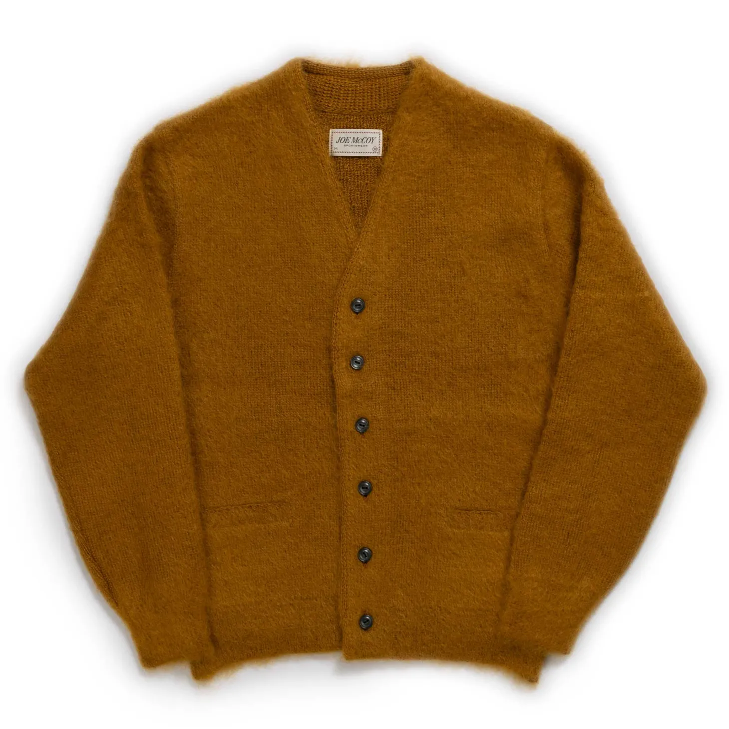 The Real McCoy's Joe McCoy Mohair Cardigan Mustard