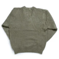 The Real McCoy's Joe McCoy V-Neck Mohair Sweater Mint