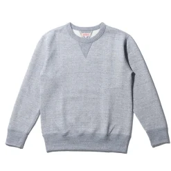 The Real McCoy's Loopwheel Crewneck Sweatshirt Grey