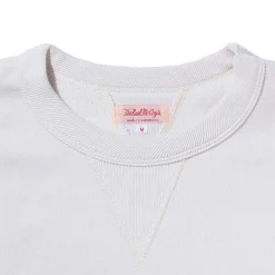 The Real McCoy's Loopwheel Crewneck Sweatshirt Milk