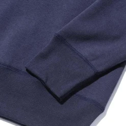 The Real McCoy's Loopwheel Crewneck Sweatshirt Navy