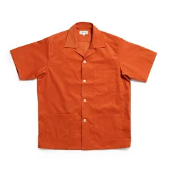 The Real McCoy's Open Collar Resort S/S Shirt Salmon
