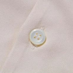 The Real McCoy's Open Collar Rayon Shirt Ecru