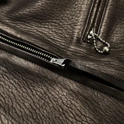 The Real McCoy's 30s Sports Jacket / Freeman Deerskin Black