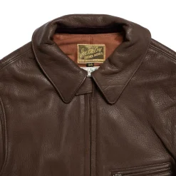 The Real McCoy's 30s Sports Jacket / Freeman Deerskin Brown