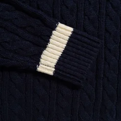 The Real McCoy's Tilden Knit Sweater Navy