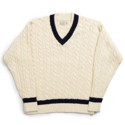 The Real McCoy's Tilden Knit Sweater Milk