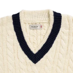 The Real McCoy's Tilden Knit Sweater Milk