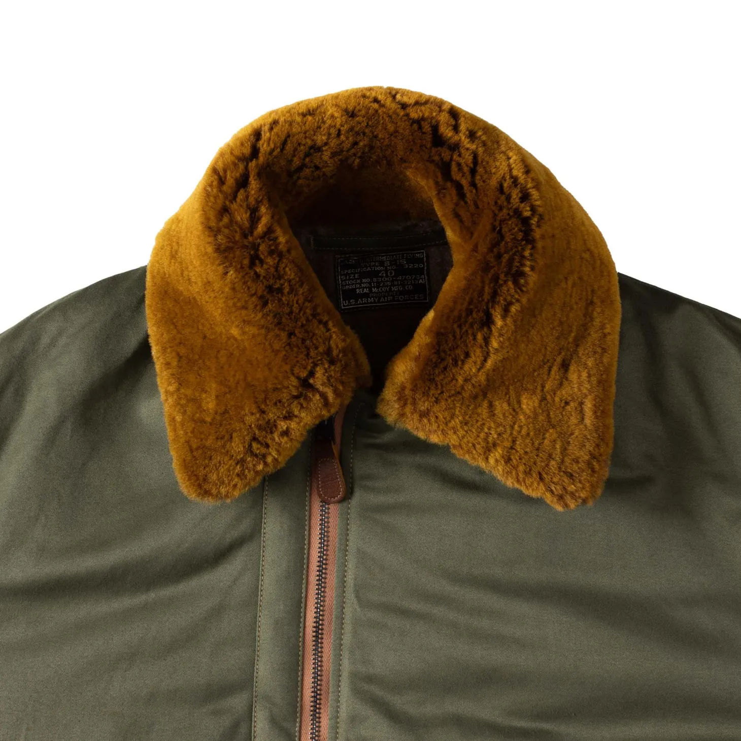 The Real McCoy's Type B-15 Real McCoy MFG Co Olive