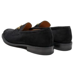 Tricker's Trickers x Clutch Cafe Leon Horsebit Loafer Black Repello Suede