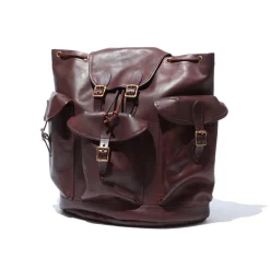 Vasco Leather Army Rucksack Brown