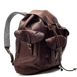Vasco Leather Army Rucksack Brown