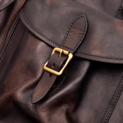 Vasco Leather Army Rucksack Brown