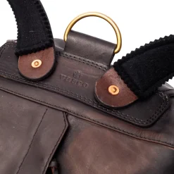 Vasco Leather Army Rucksack Brown