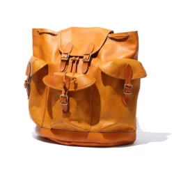 Vasco Leather Army Rucksack Mustard Camel