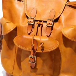 Vasco Leather Army Rucksack Mustard Camel
