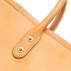 Vasco Leather Document Briefcase Natural