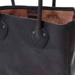 Vasco Leather Old Tote Bag Black
