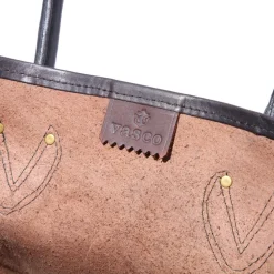 Vasco Leather Old Tote Bag Black