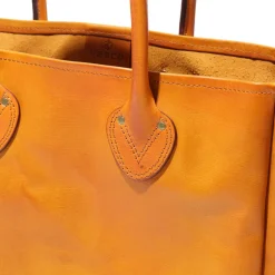 Vasco Leather Old Tote Bag Mustard Camel