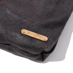 Vasco Leather Travel Pouch Black Roughout