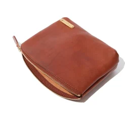 Vasco Leather Travel Pouch Camel