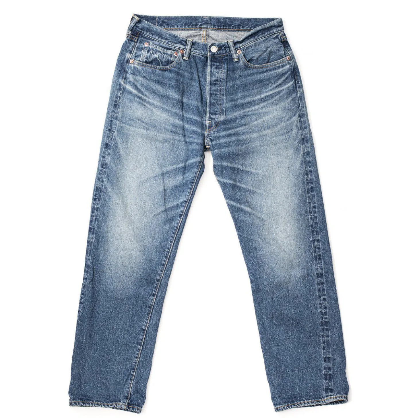 Warehouse & Co . Lot. 1101 Second Hand Series Used Wash Jean 12oz