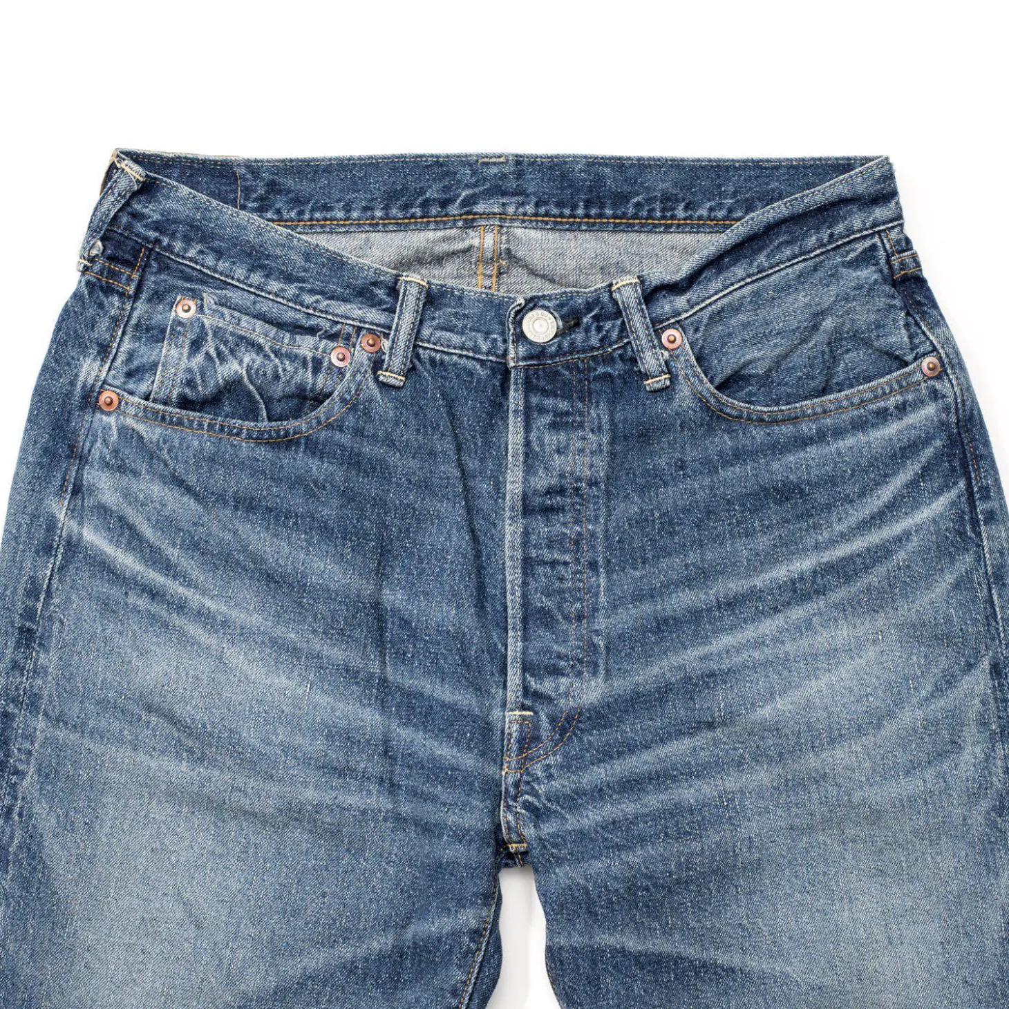 Warehouse & Co . Lot. 1101 Second Hand Series Used Wash Jean 12oz