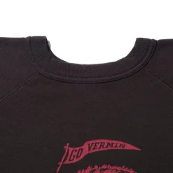 Warehouse & Co Lot. 4084 'Tick Tech' S/S Sweatshirt Charcoal